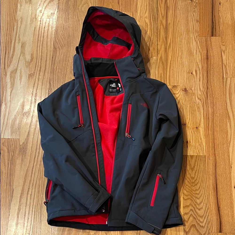 The North Face Men's Black and Red Performance Jacket